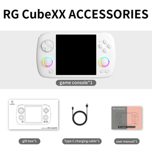 Consola de Juegos Retro Portátil ANBERNIC RG <span class=keywords><strong>Cube</strong></span> XX de 3.95 Pulgadas con Linux, Dispositivo de Juego H700 RGB - Product Image 5