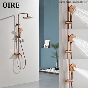 <span class=keywords><strong>Ensemble</strong></span> <span class=keywords><strong>de</strong></span> <span class=keywords><strong>douche</strong></span> <span class=keywords><strong>de</strong></span> luxe Oire à poignée unique apparente en laiton or rose, avec <span class=keywords><strong>barre</strong></span> <span class=keywords><strong>de</strong></span> <span class=keywords><strong>douche</strong></span> coulissante, pour hôtels et appartements, finition douce - Product Image 3