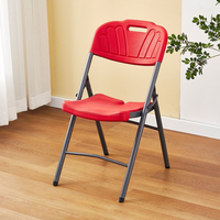 Chaise pliante en plastique imperméable de qualité commerciale ZDY-91 avec dossier et assise rembourrés, design moderne, mobilier d'extérieur portable