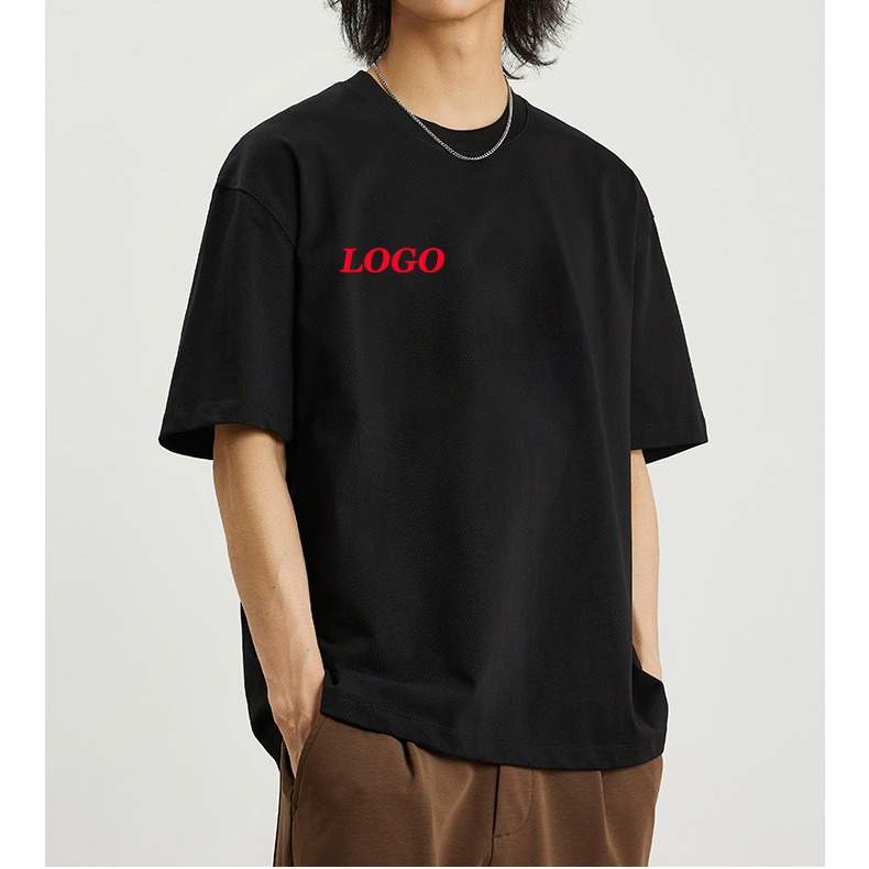 100% Cotton Drop Shoulder Oversized Embroidery Logo Shirt