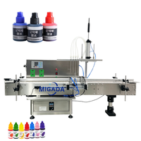 Ligne de production automatique de remplissage et de bouchage pour bouteilles rondes de whisky, de liqueur, de savon liquide, avec désaggrégateur de bouteilles