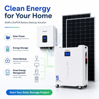 Batterie de secours solaire 5 kWh avec cellules de qualité solaire, directement de l'usine, moniteur intelligent WIFI CAN, 100 Ah, 15 unités en connexion parallèle
