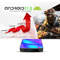 Android 11,0 OS TV Box X88 Pro 10 impulsado por Rockchip RK3318 Chip 2GB/4GB RAM Combo Box al por mayor con estuche con logotipo personalizado