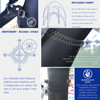 Dôme Gonflable Publicitaire Personnalisé pour Événements Sportifs en Plein Air, Tente Parasol de 3m, 4m, 5m, 6m, 7m, 8m pour Courses et Événements Sportifs
