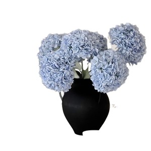Xinyuan <b>Artificial</b> <b>Hydrangea</b> Silk Flower Rolled Edges Single Stem Wedding Home Decor Ornaments - Product Image 5