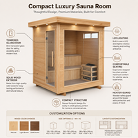 Ruang Sauna Inframerah Ukuran Sesuai Pesanan OEM untuk Pengalaman Perawatan Kesehatan Keluarga yang Nyaman Sehari-hari