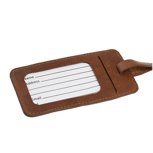 Most Selling Luxury Genuine Leather Luggage Tag with Elegant Design for Frequent Traveler and Corporate Gifts Available For Sale - Product Image 5