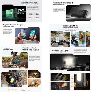 <span class=keywords><strong>Meilleur</strong></span> prix Ulefone RugKing 5 Pro Téléphone <span class=keywords><strong>robuste</strong></span> 8 Go + 256 Go Empreinte digitale latérale Batterie 20000 mAh Écran 6,78 pouces Android 16 4G NFC OTG - Product Image 5