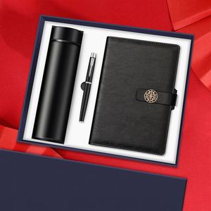 Cadeau promotionnel Affichage de la température, bouteille d'eau isolée sous vide Clé USB pour ordinateur portable et ensemble de stylos Logo personnalisé/ - Product Image 5