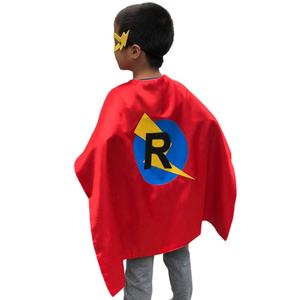 เสื้อคลุมและหน้ากากซูเปอร์ฮีโร่สีแดงหรือสีน้ำเงินสำหรับเด็กเครื่องแต่งกายปาร์ตี้ของขวัญคริสต์มาส - Product Image 4