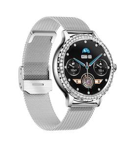 Nouvelle <span class=keywords><strong>montre</strong></span> <span class=keywords><strong>connectée</strong></span> pour femmes, écran IPS, pour appels, détection de la pression artérielle, <span class=keywords><strong>bracelet</strong></span> sport tendance serti de diamants, 7-14 jours - Product Image 3