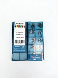 Inserto de ranurado MB09-300-R1.5 con forma de comilla, radio de esquina R1.5, para ranurado interno de precisión, de carburo para acero inoxidable, hierro fundido y acero. - Product Image 2
