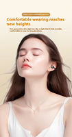 Auriculares Inalámbricos con Clip para Oreja TWS, Bluetooth 5.3, Cancelación de Ruido ANC, Pantalla LED, Auriculares Deportivos Impermeables con Micrófono