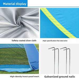 One Bedroom Pop up Camping <b>Tent</b> Round Folding Outdoor Travel <b>Tent</b> Waterproof Aluminum Fiberglass Frame - Product Image 6
