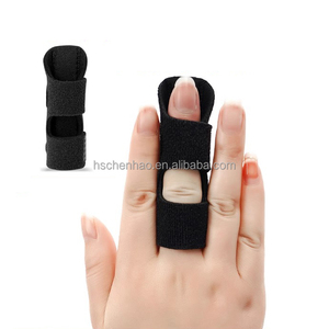 Bidai jari, penyangga jari pemicu Universal untuk patah, nyeri Arthritis dan nyeri keseleo, belat untuk tengah, indeks, cincin (hitam) - Product Image 4