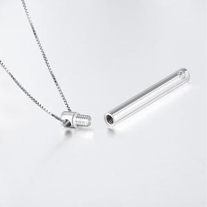 Urna cremazione Memorial Monili Dell'argento Sterlina 925 di Goccia Del Pendente Della Collana per Le Ceneri - Product Image 3