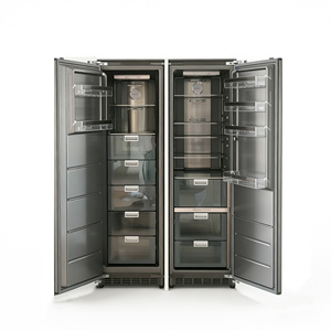 Réfrigérateur à portes françaises encastrable en acier inoxydable 455L, sans givre, à faible consommation d'énergie, silencieux, design moderne pour cuisines américaines - Product Image 4