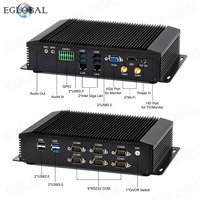 EGLOBAL-Minipc industrial sin ventilador Intel Core, DDR4 Max 16G Win7/8/10/Linux OS MSATA SSD/SATA HDD, precio bajo