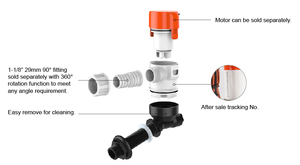 Pompe à diaphragme électrique SEA FLO 13E 1100GPH pour vivier et bac à appâts, 12V, pour eau de <span class=keywords><strong>mer</strong></span>, <span class=keywords><strong>kayak</strong></span>, personnalisable OEM - Product Image 4
