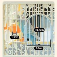 Vente en gros de petites cages à oiseaux modernes YE, respirantes, écologiques, en plastique durable, sécurisées, portables, pour une utilisation à la maison et en extérieur, toutes saisons, pour perroquets
