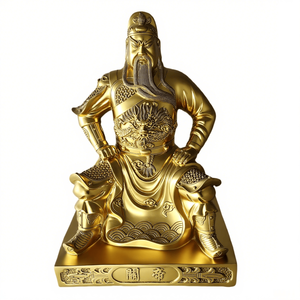 Guan Gong Figure Statue en <span class=keywords><strong>bronze</strong></span> <span class=keywords><strong>ou</strong></span> en <span class=keywords><strong>laiton</strong></span> pour la décoration de la maison Les tailles peuvent être personnalisées - Product Image 5
