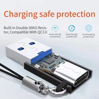 Adaptateur USB C Femelle vers USB Mâle de Haute Qualité, Adaptateur USB 3.1 A vers C, 10 Gbps Super Vitesse de Transfert de Données pour iPhone, Ordinateur Portable