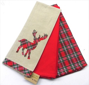 Serviettes de cuisine de Noël en coton doux, absorbantes et durables, pour la pâtisserie, la cuisine et la décoration festive de la cuisine - Product Image 1