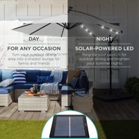 Parasol banane 3M personnalisé pour l'extérieur Parasol à lumière led Parasols de patio