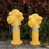 Sculpture en résine Offre Spéciale avec bouche d'incendie jaune, décoration de jardin extérieur pour chemin de pelouse, cadeau chaleureux pour amoureux des animaux domestiques