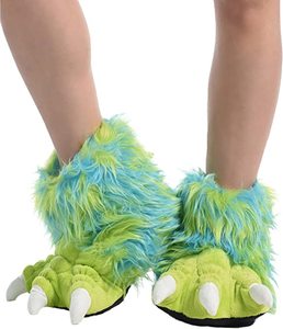 Pantoufles en fourrure moelleuses, colorées, chaussures chaudes <span class=keywords><strong>d</strong></span>'hiver, patte de monstre, personnalisées, bon marché - Product Image 2