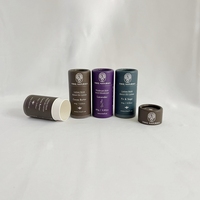 Tube en papier kraft biodégradable de haute qualité personnalisé de 10 ml, baume à lèvres artisanal écologique, stick déodorant recyclable, estampage