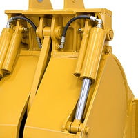 Bac multifonction 4-en-1 pour excavatrices de 3 à 8 tonnes, bac combiné pour creuser, niveler et saisir