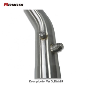 Tuyau d'échappement en acier inoxydable 304 avec bouclier thermique pour VW Golf MK8R Performance Pipe - Product Image 6