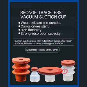 JXD DP/MP/SP-08/10/12/15/20/30/40/50 silikon putih kecil Manipulator bulat lembut spons merah tanpa jejak cangkir hisap vakum - Product Image 4