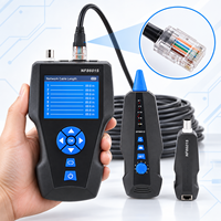 NF8601S Traceur de câbles portable, testeur de tonalité, kit de test de câbles, testeur de ports PoE, USB rechargeable, testeur RJ45 BNC Coax