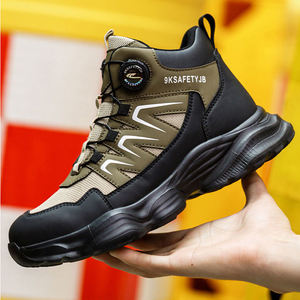 Chaussures de sécurité unisexes OLICOM à embout d'acier, bottes de travail antidérapantes et anti-perforation pour hommes, chaussures de travail montantes, chaussures de sécurité - Product Image 1