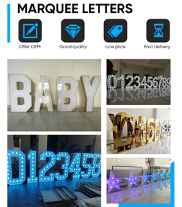 Lettres lumineuses LED personnalisées avec indice de protection IP54, alimentation 24V CC, pour la publicité et la décoration de mariages/anniversaires - Product Image 5