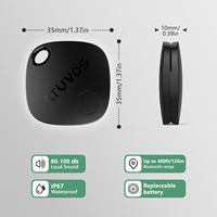 2025 Offre Spéciale Findmy Mini Smart GPS Portefeuille Tracker En Plastique Étanche IP67 MFI Certifié Localisateur Enfants Suivi Télécommande