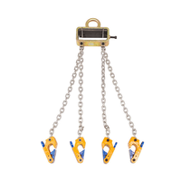 Sling d'assemblage en chaîne d'acier à forme sans fin et à œil plat pour le levage vertical de fûts et de barils (conception à quatre brins)