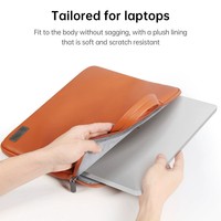 Bolsa para Portátil de Material PU Impermeable, con Logotipo Personalizado, para Viajes de Negocios