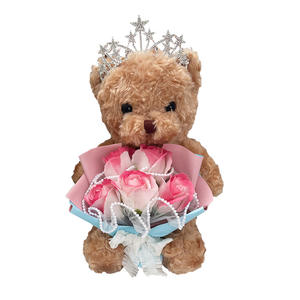 Saint-Valentin pour offrir aux filles un bouquet de fleurs en savon, une poupée, des roses, un cadeau de la fête des amoureux, un cadeau d'anniversaire pour les amies - Product Image 4