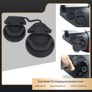 Housse anti-poussière étanche en Silicone à prix d'usine pour <span class=keywords><strong>Tesla</strong></span> modèle 3 modèle <span class=keywords><strong>Y</strong></span> nouvelle énergie véhicule Port de charge protecteur en caoutchouc - Product Image 2