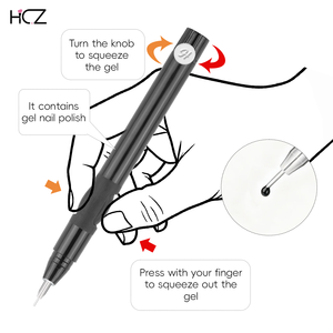 Marqueur Gel Liquide Contrôlable Hechunzi 2-en-1 pour <span class=keywords><strong>Nail</strong></span> <span class=keywords><strong>Art</strong></span>, Stylo <span class=keywords><strong>Pinceau</strong></span> Polyvalent pour Vernis à Ongles, Fournitures pour Ongles - Product Image 4