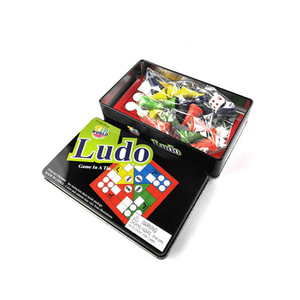 Hình Chữ Nhật Bán Buôn Hộp Thiếc Kim Loại Màu Đen Hộp Trò Chơi Cờ Vua Hộp Trò Chơi Câu Đố Tái Sử Dụng - Product Image 4