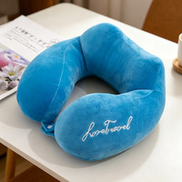 Offre Spéciale : Ensemble de Coussins Gonflables Floqués – Oreiller de Voyage et de Sieste Extérieur, Coussin de Cou en Forme de U