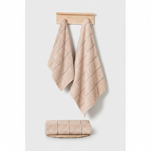 Serviette de bain carrée en micro-coton Varol 70x140cm, tissée pour un usage domestique - Product Image 2