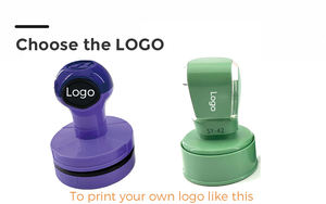 Sceau en caoutchouc vert <span class=keywords><strong>de</strong></span> différentes tailles, tampon photosensible, auto-encreur, personnalisé, série SY, rouleau vert, pour bureau et enseignant - Product Image 4