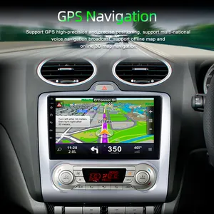 เครื่องเล่นติดรถยนต์ขนาด9นิ้วระบบแอนดรอยด์,หน้าจอสัมผัส GPS Carplay IPS สำหรับ Ford Focus 2004-2011