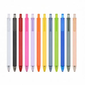 ปากกาพลาสติกเจลแบบคลิป น้ำหนักเบา สีสันสดใส สำหรับโปรโมชั่น หมึกสีดำ 0.5 มม. - Product Image 1