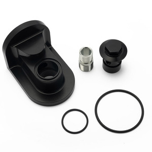 EPMAN Billet Aluminum <strong>Oil</strong> <strong>Filter</strong> <strong>Relocation</strong> Adapter <strong>Kit</strong> for Honda/Acura B/D/H/F/K Series Engines - 90&deg; Rotational EPAA01G263 - Product Image 1